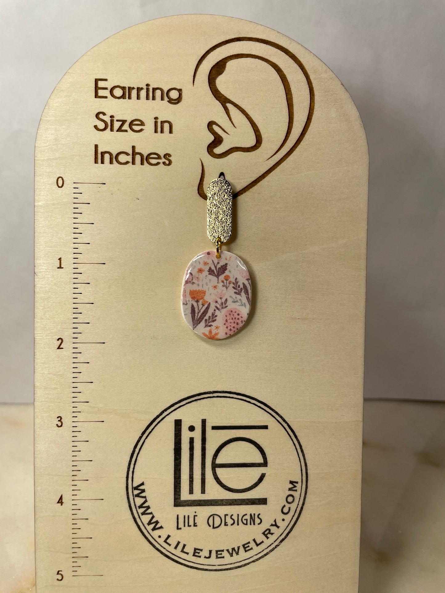 Oval bunny dangles