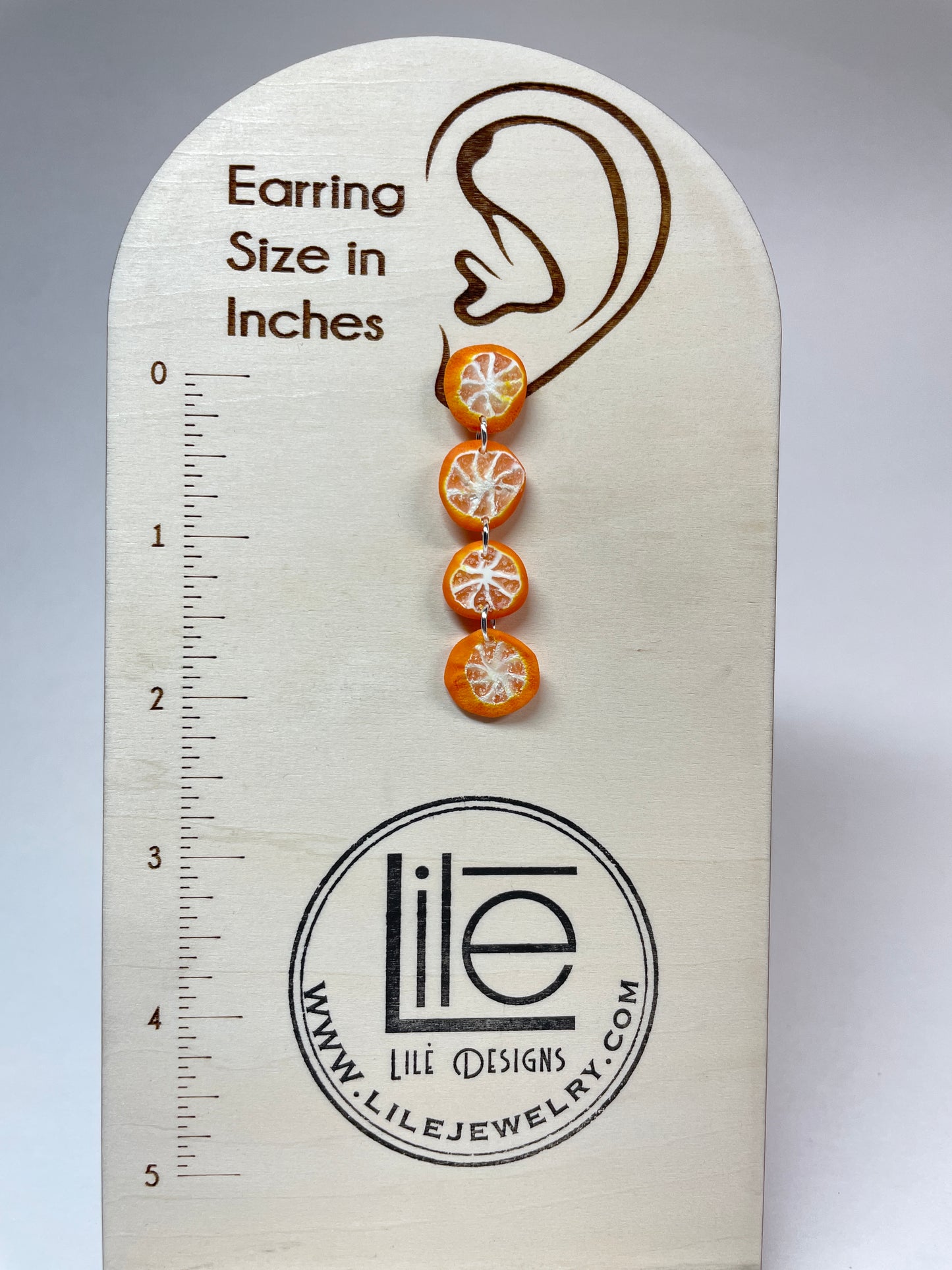 Mini orange dangles