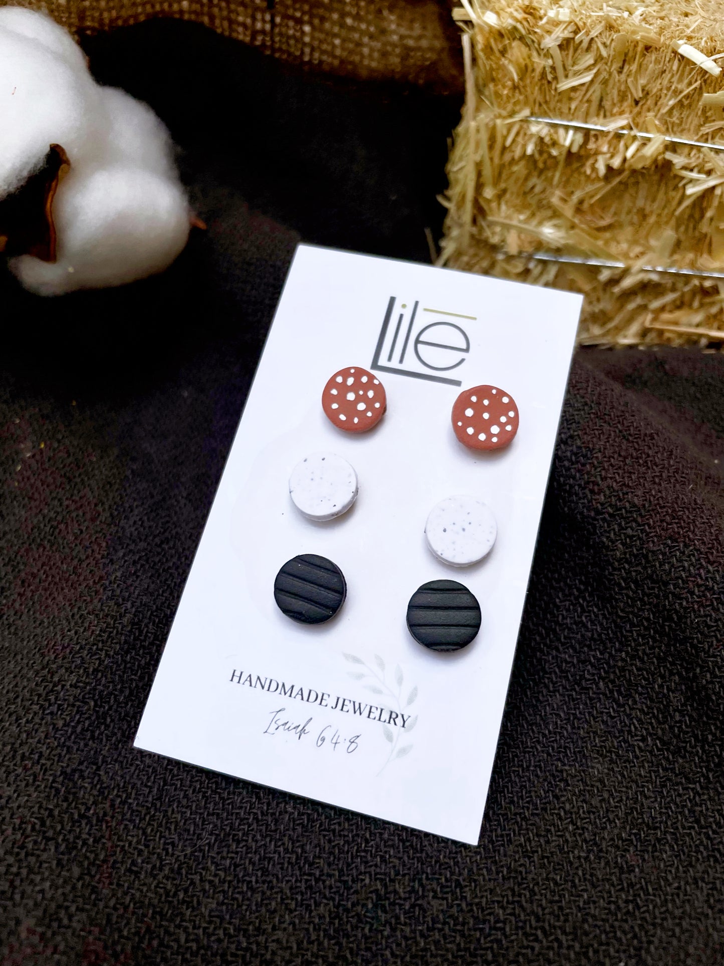 Round Studs 3-Pack