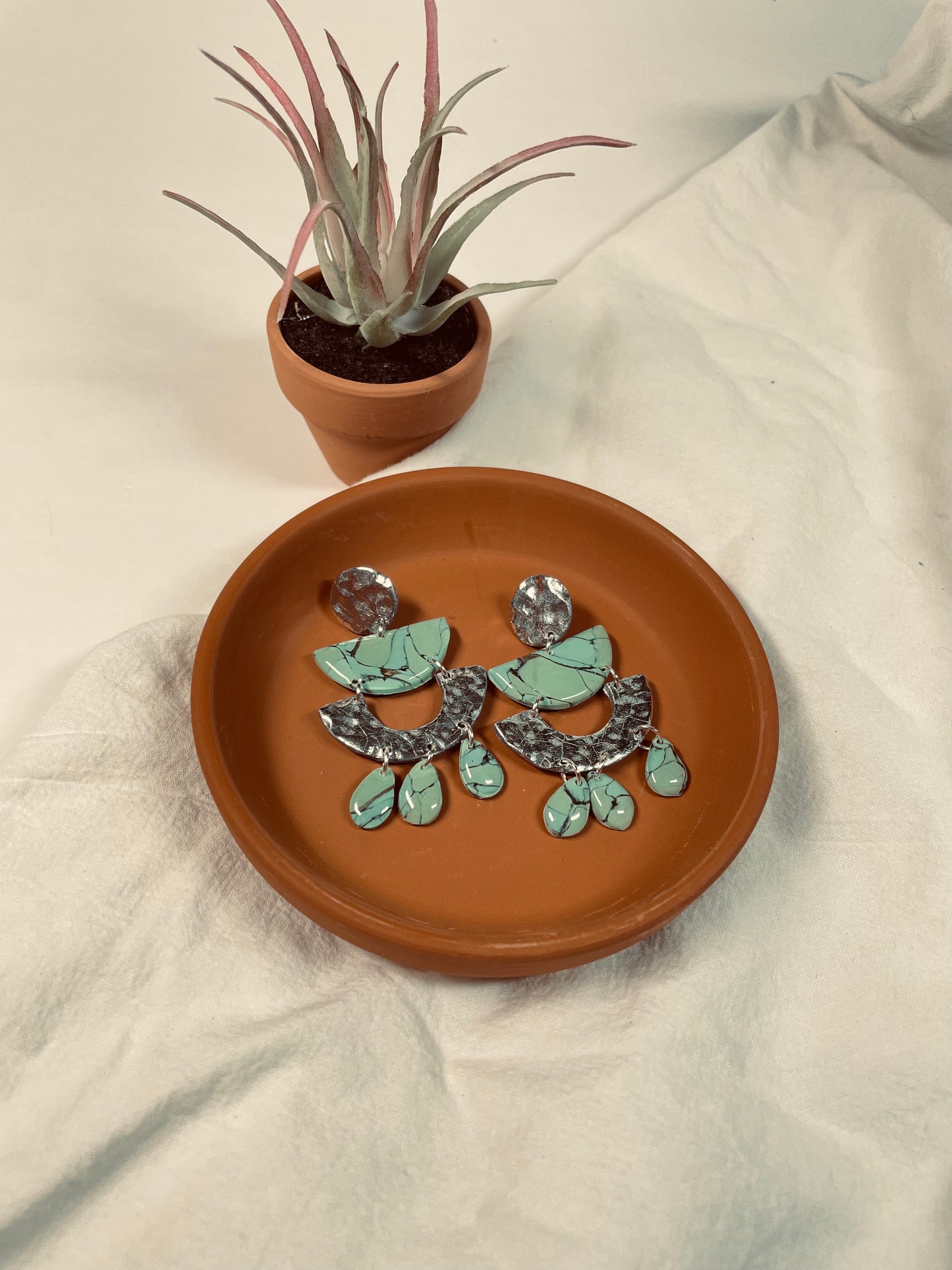 Western turquoise dangles