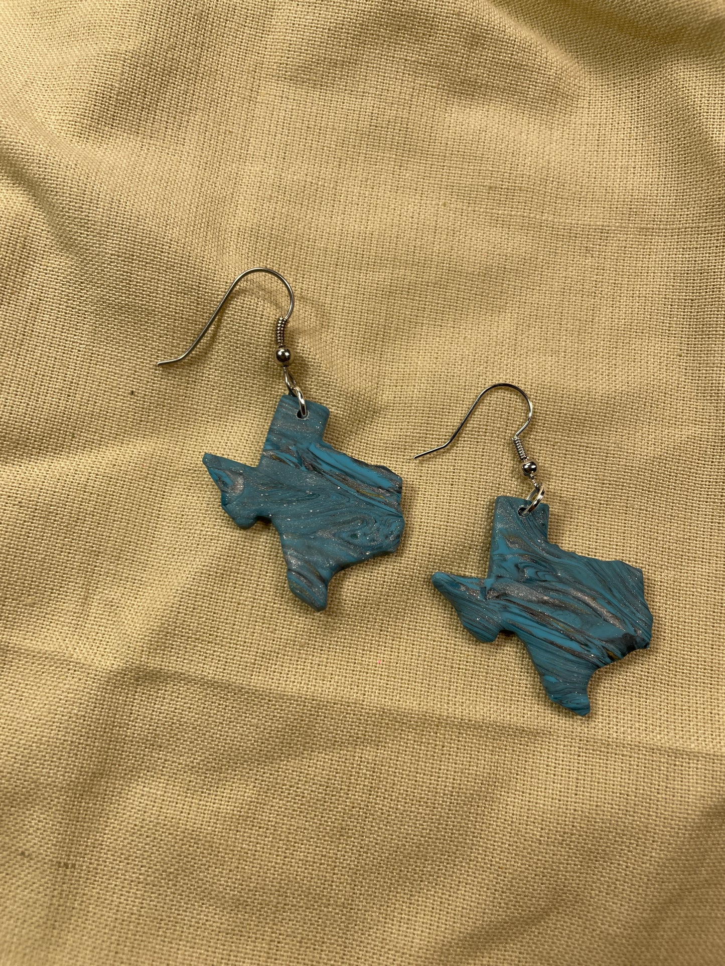 Blue Texas dangles