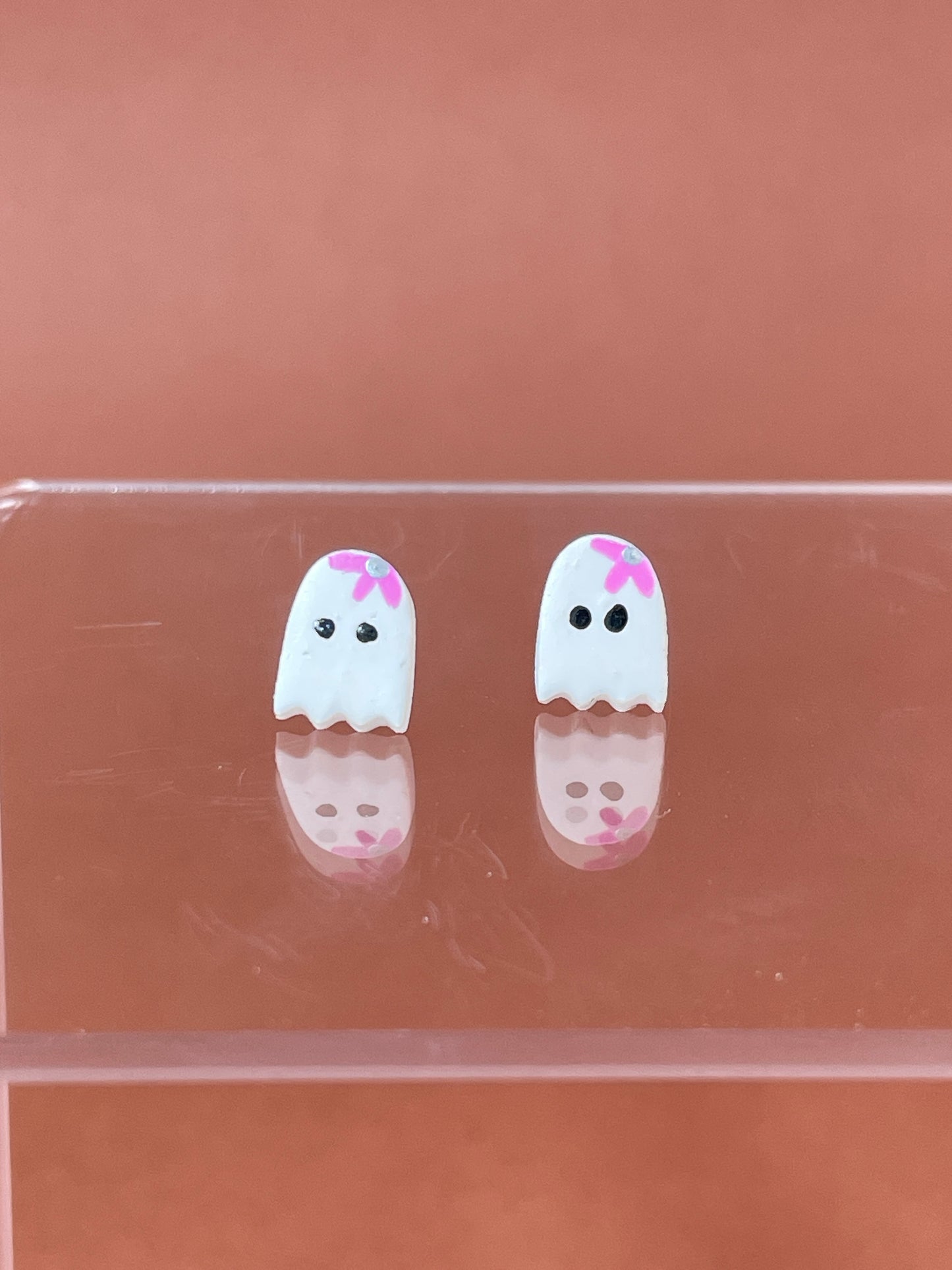 Girl ghost studs