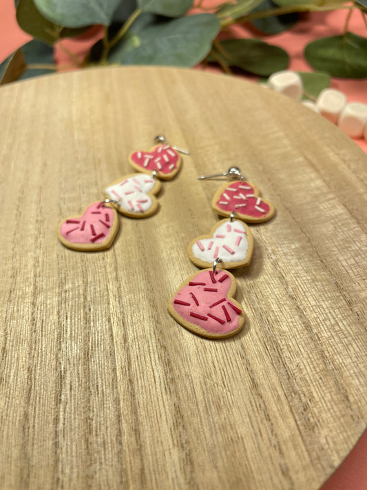 Valentine heart cookies