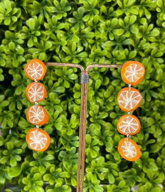 Mini orange dangles