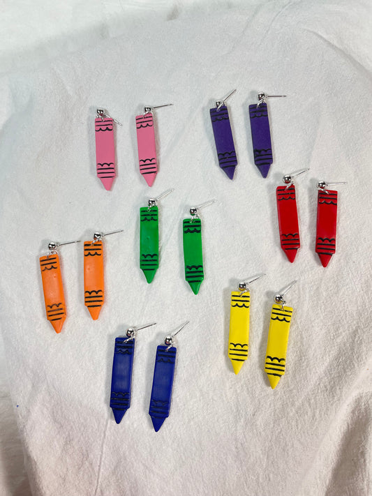 Crayon Earrings