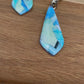 Faux Marble Teardrop Earrings