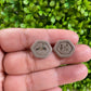 Concrete & Glass Hexagon Studs
