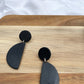 Geometric Half-Circle Earrings