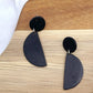 Geometric Half-Circle Earrings