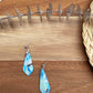 Faux Marble Teardrop Earrings