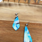 Faux Marble Teardrop Earrings