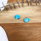 Faux Marble Circle Studs