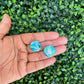 Faux Marble Circle Studs