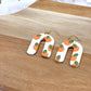 Horseshoe Dangles with Oranges