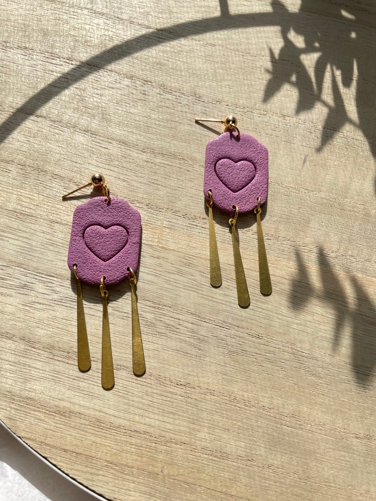 Purple Heart dangles