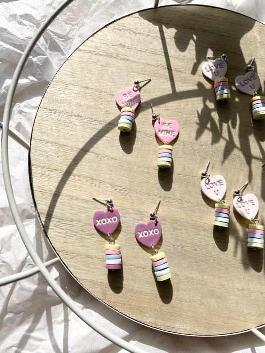 Candy heart dangles